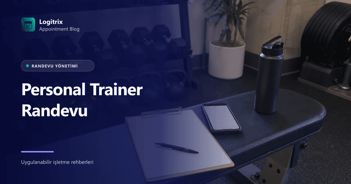 Personal trainer seans randevu planlamasını gösteren görsel