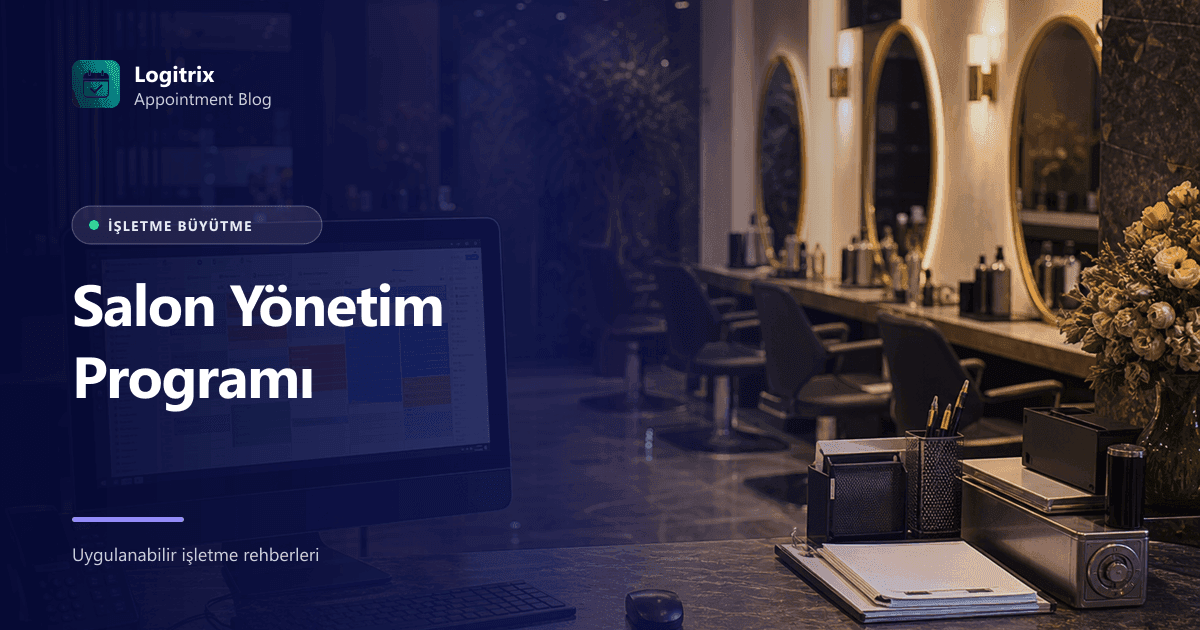 Kuaför ve güzellik salonunda yönetim paneli görseli