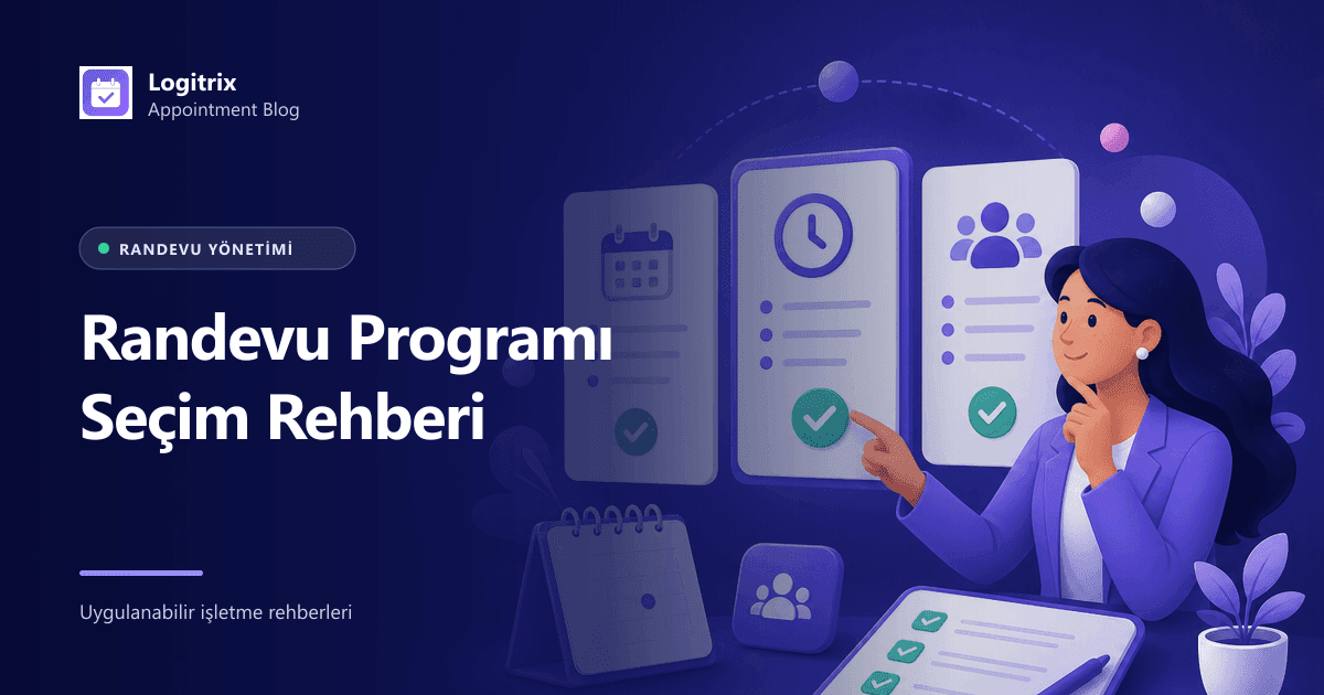 Ücretsiz randevu sistemi denemesini anlatan Logitrix Appointment görseli